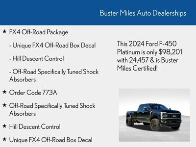 2024 Ford F-450SD Platinum DRW